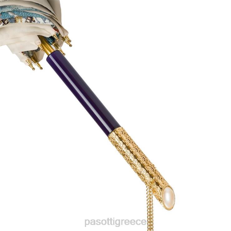 ομπρέλα | PASOTTI 189 5d566-1 u5 - vintage μαργαριταρένια ομπρέλα διπλό ύφασμα 2N6B8482 γυναίκες